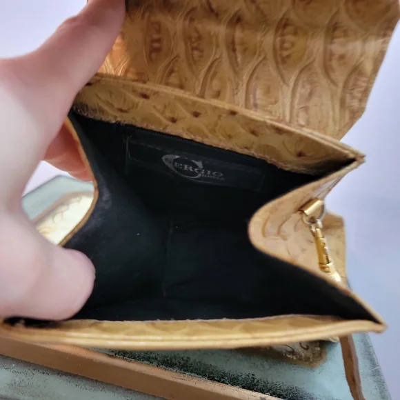 Sergio Cerruti Roma Vintage Avante Garde Mini Tan Leather Handbag - Picture 7 of 14